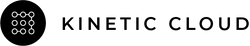 White circular designs on black background